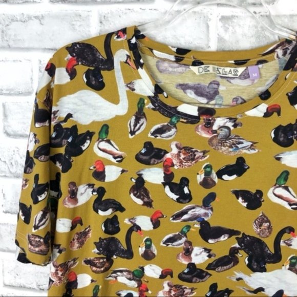 SOLD 💙 DE ISLAS Mallard Ducks Print Unisex TShirt - Picture 8 of 8